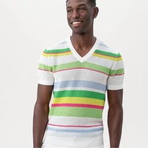 NWT Mr Turk XS Davidson V Neck Pullover Sweater Shirt‎ $228